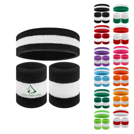 Sports Headband Wristband Set