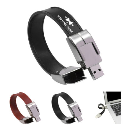 4GB Leather Wristband USB Flash Drive