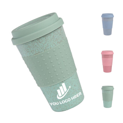 Reusable Coffee Tumbler with Lid and Sleeve