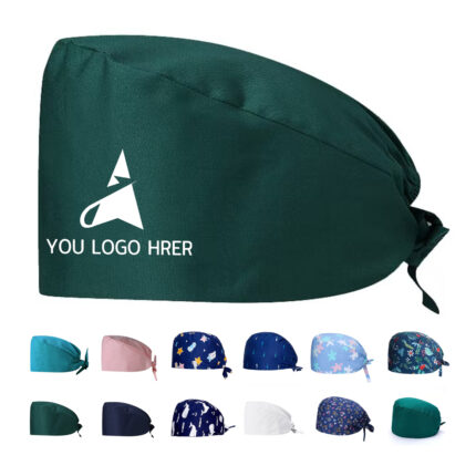 Medical Nurse Scrub Cap with Button