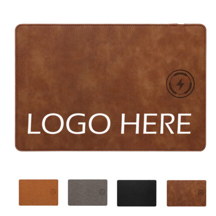 Leather Qi Wireless Charging Mouse Mat