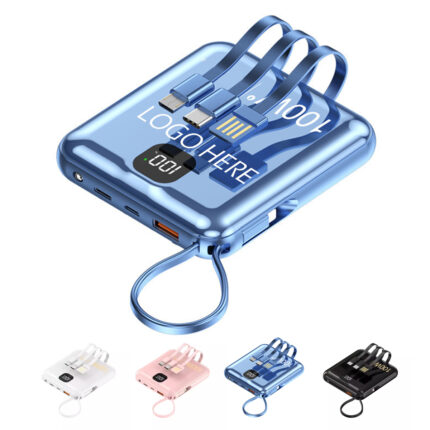 10000 mAh Wireless Square Mini Power Bank