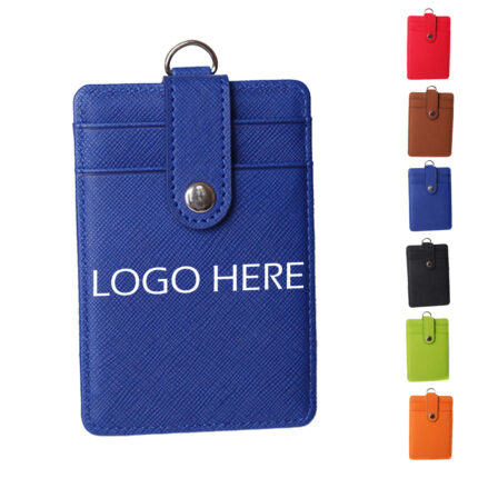 PU Leather ID Badge Holder