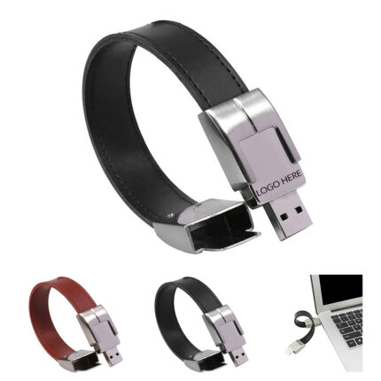 4GB Leather Wristband USB Flash Drive