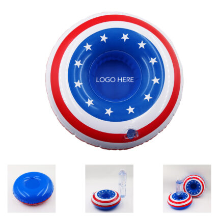 USA American Flag Inflatable Drink Holder