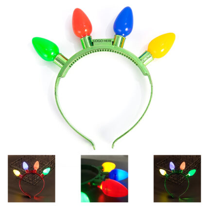 Holiaday LED Light Up Bulb Headband