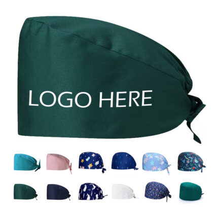 Medical Nurse Scrub Cap with Button