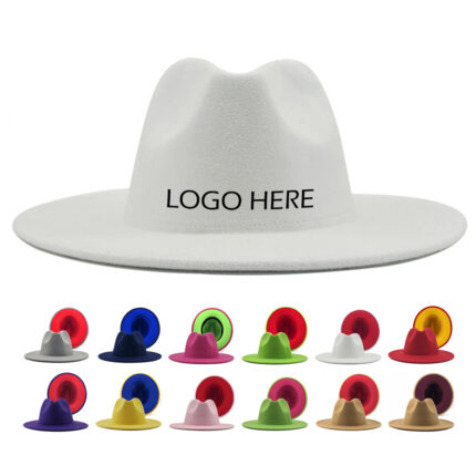 Two Tone Woolen Fedora Hat